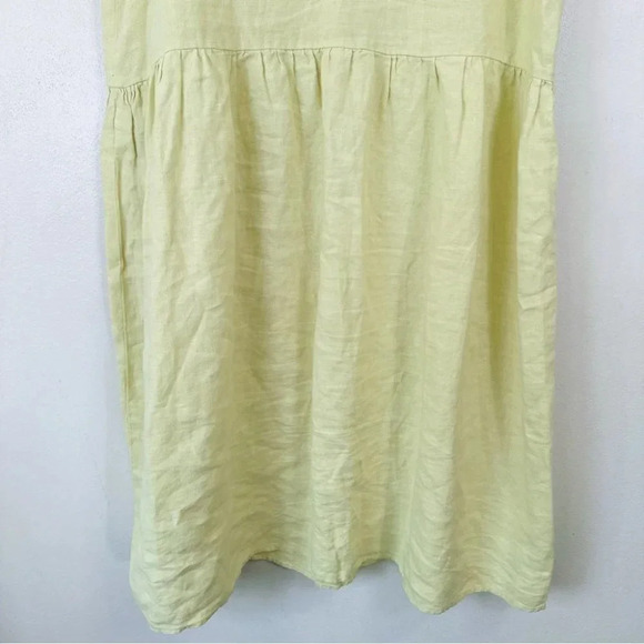 Abito Ruffle  Sleeve Linen Relaxed Fit Dress - Picture 15 of 16